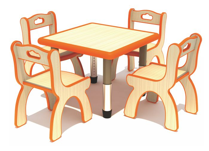 儿童/学龄前家具用高品质半圆半圆塑料桌椅