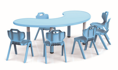 儿童塑料桌子儿童可调节学习桌椅套装，适合幼儿园家庭使用